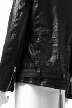 Load image into Gallery viewer, ISAMU KATAYAMA BACKLASH DOUBLE BREASTED JACKET / DOUBLE-SHOULDER OBJECT DYED (BLACK)