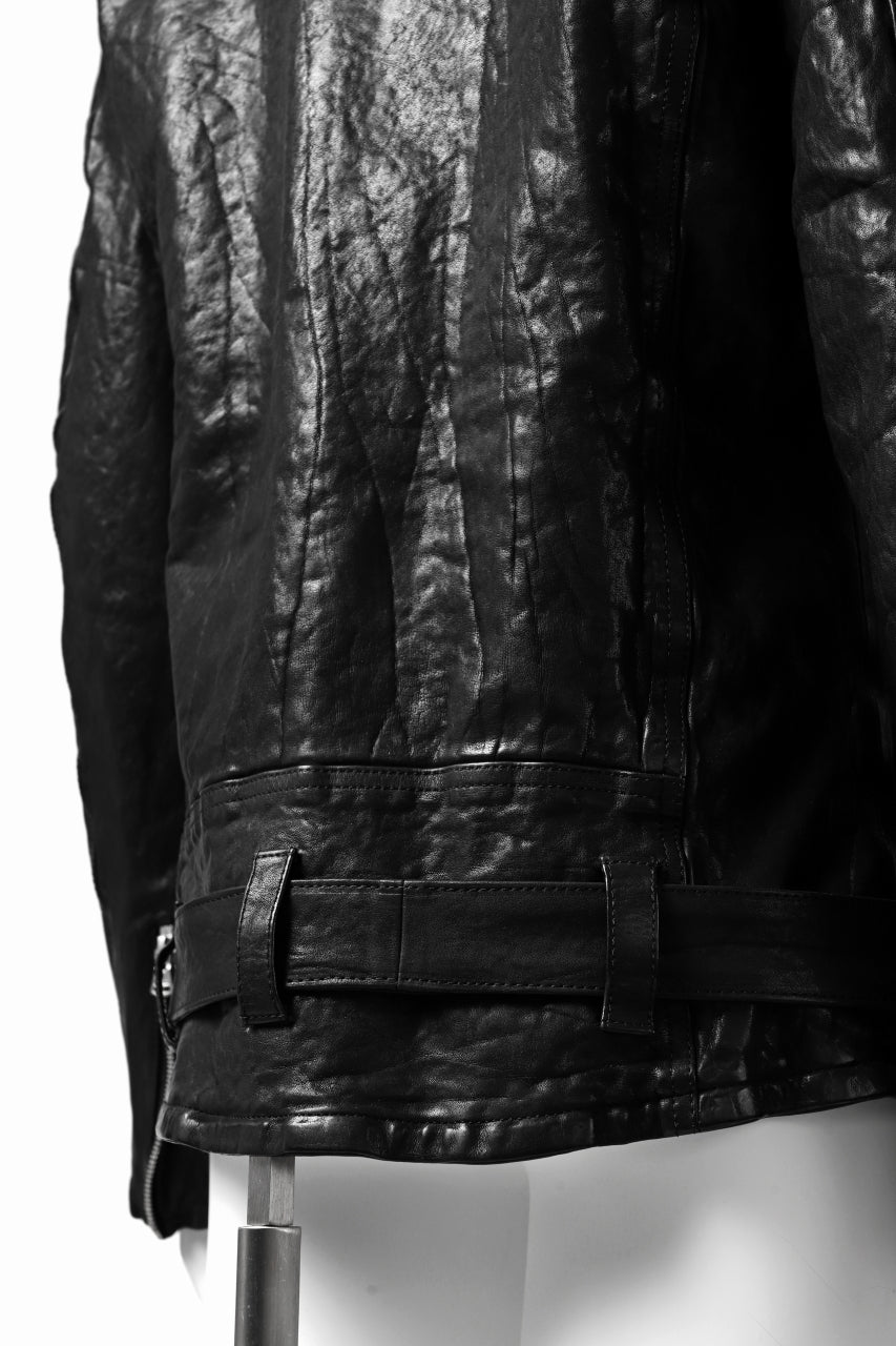 Load image into Gallery viewer, ISAMU KATAYAMA BACKLASH DOUBLE BREASTED JACKET / DOUBLE-SHOULDER OBJECT DYED (BLACK)