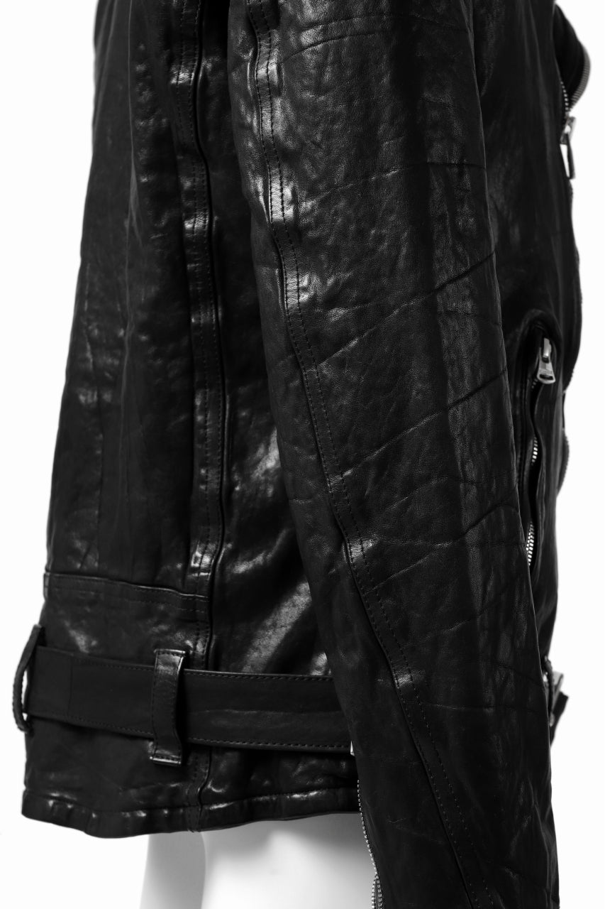 Load image into Gallery viewer, ISAMU KATAYAMA BACKLASH DOUBLE BREASTED JACKET / DOUBLE-SHOULDER OBJECT DYED (BLACK)