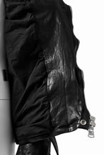 Load image into Gallery viewer, ISAMU KATAYAMA BACKLASH DOUBLE BREASTED JACKET / DOUBLE-SHOULDER OBJECT DYED (BLACK)