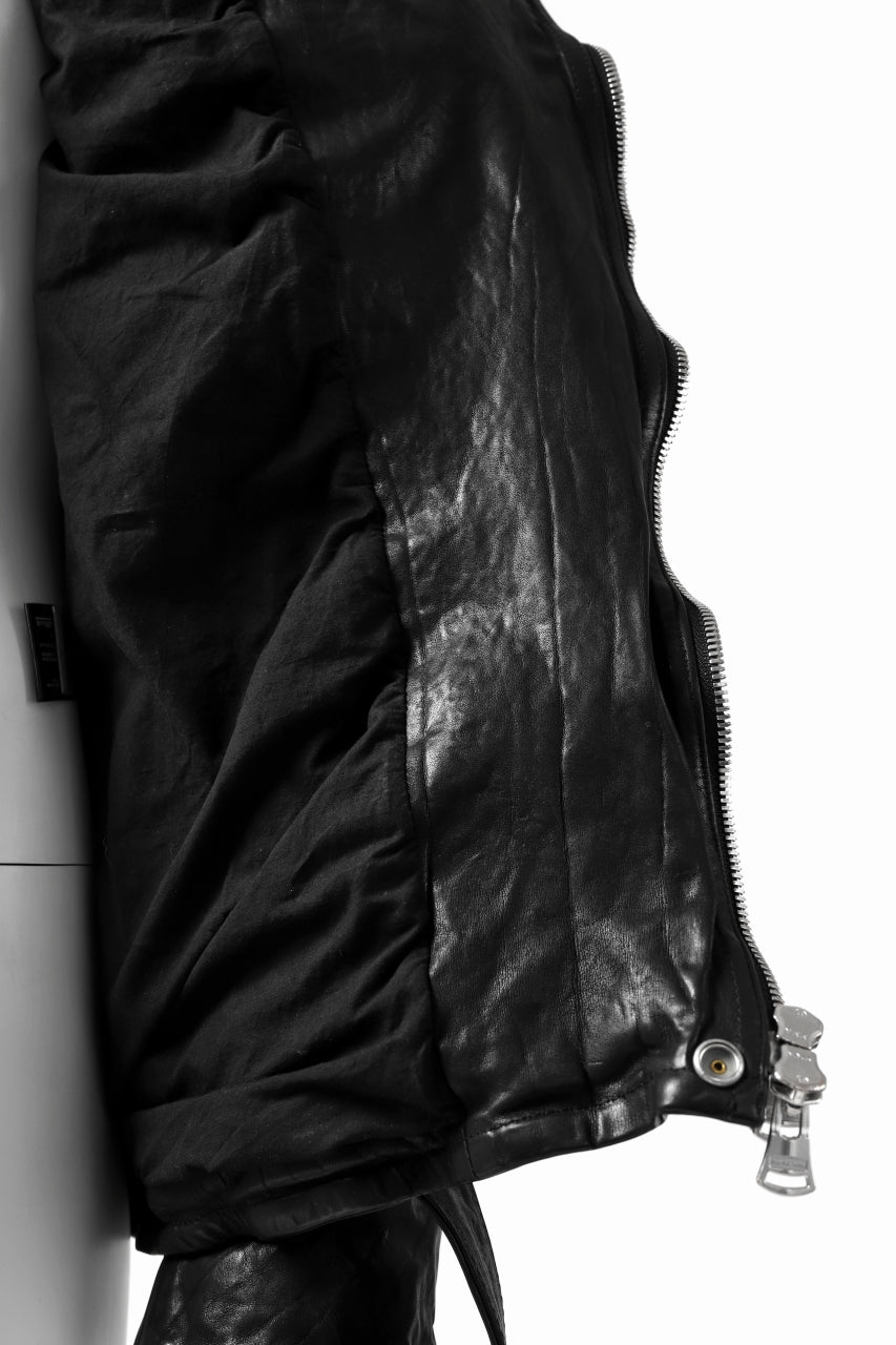 Load image into Gallery viewer, ISAMU KATAYAMA BACKLASH DOUBLE BREASTED JACKET / DOUBLE-SHOULDER OBJECT DYED (BLACK)