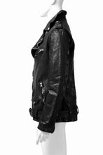 Load image into Gallery viewer, ISAMU KATAYAMA BACKLASH DOUBLE BREASTED JACKET / DOUBLE-SHOULDER OBJECT DYED (BLACK)