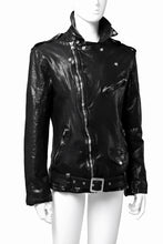 Load image into Gallery viewer, ISAMU KATAYAMA BACKLASH DOUBLE BREASTED JACKET / DOUBLE-SHOULDER OBJECT DYED (BLACK)