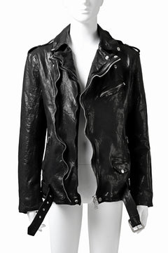 Load image into Gallery viewer, ISAMU KATAYAMA BACKLASH DOUBLE BREASTED JACKET / DOUBLE-SHOULDER OBJECT DYED (BLACK)