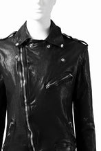 Load image into Gallery viewer, ISAMU KATAYAMA BACKLASH DOUBLE BREASTED JACKET / DOUBLE-SHOULDER OBJECT DYED (BLACK)