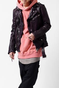 画像をギャラリービューアに読み込む, Y's REGULAR FIT LOGO SWEATER HOODIE - used finish (PINK)