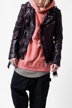 画像をギャラリービューアに読み込む, Y's REGULAR FIT LOGO SWEATER HOODIE - used finish (PINK)