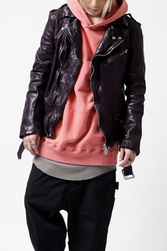 画像をギャラリービューアに読み込む, Y's REGULAR FIT LOGO SWEATER HOODIE - used finish (PINK)