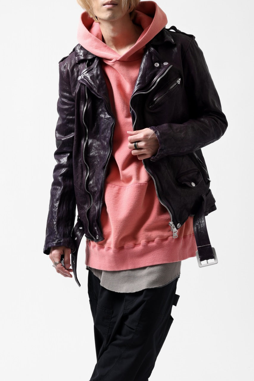 画像をギャラリービューアに読み込む, Y's REGULAR FIT LOGO SWEATER HOODIE - used finish (PINK)