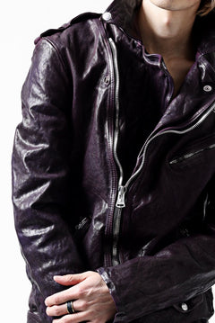 Load image into Gallery viewer, ISAMU KATAYAMA BACKLASH DOUBLE BREASTED JACKET / DOUBLE-SHOULDER OBJECT DYED (PURPLE)
