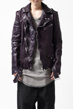 Load image into Gallery viewer, ISAMU KATAYAMA BACKLASH DOUBLE BREASTED JACKET / DOUBLE-SHOULDER OBJECT DYED (PURPLE)