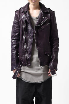 Load image into Gallery viewer, ISAMU KATAYAMA BACKLASH DOUBLE BREASTED JACKET / DOUBLE-SHOULDER OBJECT DYED (PURPLE)