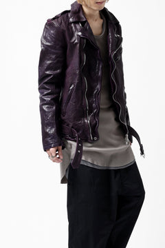 Load image into Gallery viewer, ISAMU KATAYAMA BACKLASH DOUBLE BREASTED JACKET / DOUBLE-SHOULDER OBJECT DYED (PURPLE)