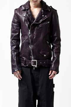 Load image into Gallery viewer, ISAMU KATAYAMA BACKLASH DOUBLE BREASTED JACKET / DOUBLE-SHOULDER OBJECT DYED (PURPLE)