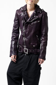 Load image into Gallery viewer, ISAMU KATAYAMA BACKLASH DOUBLE BREASTED JACKET / DOUBLE-SHOULDER OBJECT DYED (PURPLE)