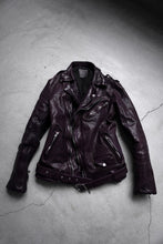 Load image into Gallery viewer, ISAMU KATAYAMA BACKLASH DOUBLE BREASTED JACKET / DOUBLE-SHOULDER OBJECT DYED (PURPLE)
