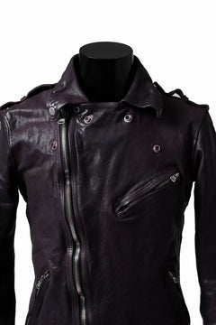 Load image into Gallery viewer, ISAMU KATAYAMA BACKLASH DOUBLE BREASTED JACKET / DOUBLE-SHOULDER OBJECT DYED (PURPLE)