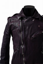 Load image into Gallery viewer, ISAMU KATAYAMA BACKLASH DOUBLE BREASTED JACKET / DOUBLE-SHOULDER OBJECT DYED (PURPLE)