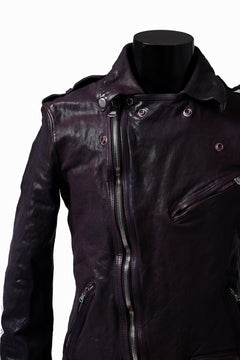 Load image into Gallery viewer, ISAMU KATAYAMA BACKLASH DOUBLE BREASTED JACKET / DOUBLE-SHOULDER OBJECT DYED (PURPLE)