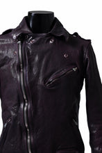 Load image into Gallery viewer, ISAMU KATAYAMA BACKLASH DOUBLE BREASTED JACKET / DOUBLE-SHOULDER OBJECT DYED (PURPLE)