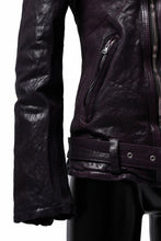 Load image into Gallery viewer, ISAMU KATAYAMA BACKLASH DOUBLE BREASTED JACKET / DOUBLE-SHOULDER OBJECT DYED (PURPLE)