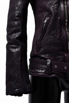 Load image into Gallery viewer, ISAMU KATAYAMA BACKLASH DOUBLE BREASTED JACKET / DOUBLE-SHOULDER OBJECT DYED (PURPLE)