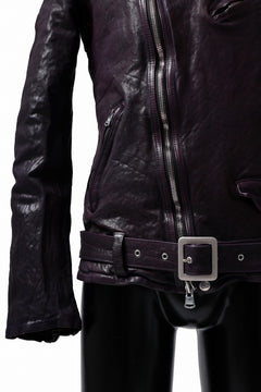 Load image into Gallery viewer, ISAMU KATAYAMA BACKLASH DOUBLE BREASTED JACKET / DOUBLE-SHOULDER OBJECT DYED (PURPLE)