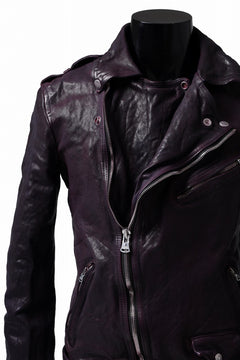 Load image into Gallery viewer, ISAMU KATAYAMA BACKLASH DOUBLE BREASTED JACKET / DOUBLE-SHOULDER OBJECT DYED (PURPLE)
