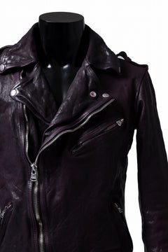 Load image into Gallery viewer, ISAMU KATAYAMA BACKLASH DOUBLE BREASTED JACKET / DOUBLE-SHOULDER OBJECT DYED (PURPLE)