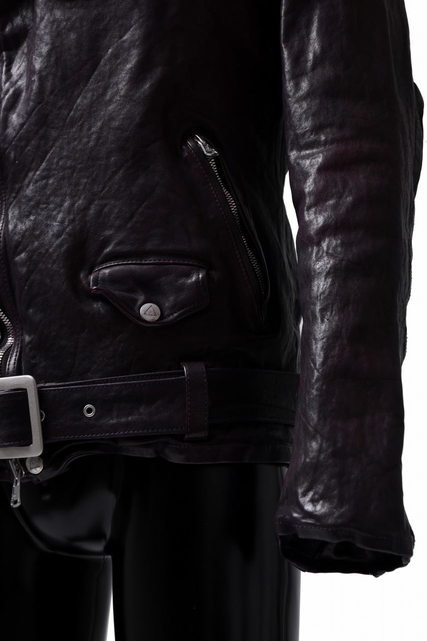 Load image into Gallery viewer, ISAMU KATAYAMA BACKLASH DOUBLE BREASTED JACKET / DOUBLE-SHOULDER OBJECT DYED (PURPLE)