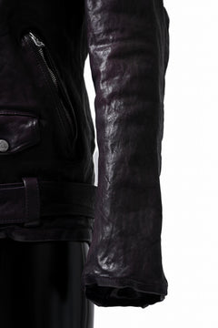 Load image into Gallery viewer, ISAMU KATAYAMA BACKLASH DOUBLE BREASTED JACKET / DOUBLE-SHOULDER OBJECT DYED (PURPLE)