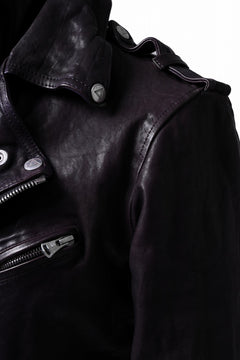 Load image into Gallery viewer, ISAMU KATAYAMA BACKLASH DOUBLE BREASTED JACKET / DOUBLE-SHOULDER OBJECT DYED (PURPLE)