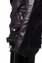 Load image into Gallery viewer, ISAMU KATAYAMA BACKLASH DOUBLE BREASTED JACKET / DOUBLE-SHOULDER OBJECT DYED (PURPLE)