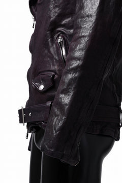 Load image into Gallery viewer, ISAMU KATAYAMA BACKLASH DOUBLE BREASTED JACKET / DOUBLE-SHOULDER OBJECT DYED (PURPLE)