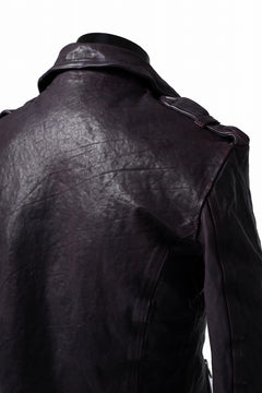 Load image into Gallery viewer, ISAMU KATAYAMA BACKLASH DOUBLE BREASTED JACKET / DOUBLE-SHOULDER OBJECT DYED (PURPLE)