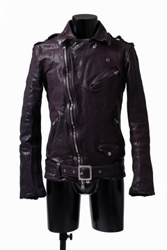 Load image into Gallery viewer, ISAMU KATAYAMA BACKLASH DOUBLE BREASTED JACKET / DOUBLE-SHOULDER OBJECT DYED (PURPLE)