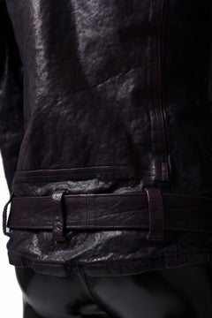 Load image into Gallery viewer, ISAMU KATAYAMA BACKLASH DOUBLE BREASTED JACKET / DOUBLE-SHOULDER OBJECT DYED (PURPLE)