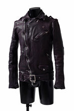 Load image into Gallery viewer, ISAMU KATAYAMA BACKLASH DOUBLE BREASTED JACKET / DOUBLE-SHOULDER OBJECT DYED (PURPLE)