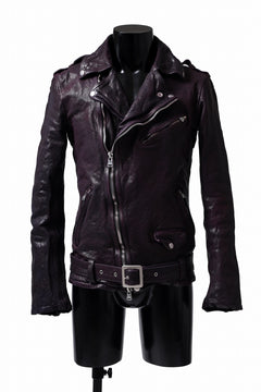 Load image into Gallery viewer, ISAMU KATAYAMA BACKLASH DOUBLE BREASTED JACKET / DOUBLE-SHOULDER OBJECT DYED (PURPLE)
