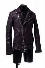 Load image into Gallery viewer, ISAMU KATAYAMA BACKLASH DOUBLE BREASTED JACKET / DOUBLE-SHOULDER OBJECT DYED (PURPLE)