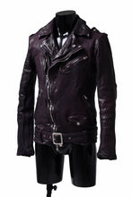 Load image into Gallery viewer, ISAMU KATAYAMA BACKLASH DOUBLE BREASTED JACKET / DOUBLE-SHOULDER OBJECT DYED (PURPLE)