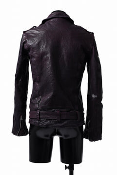 Load image into Gallery viewer, ISAMU KATAYAMA BACKLASH DOUBLE BREASTED JACKET / DOUBLE-SHOULDER OBJECT DYED (PURPLE)