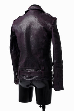 Load image into Gallery viewer, ISAMU KATAYAMA BACKLASH DOUBLE BREASTED JACKET / DOUBLE-SHOULDER OBJECT DYED (PURPLE)