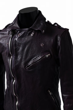 Load image into Gallery viewer, ISAMU KATAYAMA BACKLASH DOUBLE BREASTED JACKET / DOUBLE-SHOULDER OBJECT DYED (PURPLE)