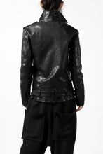 Load image into Gallery viewer, ISAMU KATAYAMA BACKLASH DOUBLE BREASTED JACKET / DOUBLE-SHOULDER OBJECT DYED (BLACK)