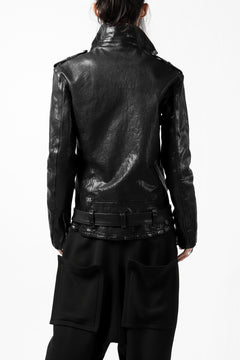Load image into Gallery viewer, ISAMU KATAYAMA BACKLASH DOUBLE BREASTED JACKET / DOUBLE-SHOULDER OBJECT DYED (BLACK)