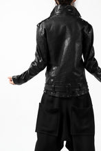 Load image into Gallery viewer, ISAMU KATAYAMA BACKLASH DOUBLE BREASTED JACKET / DOUBLE-SHOULDER OBJECT DYED (BLACK)
