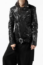 Load image into Gallery viewer, ISAMU KATAYAMA BACKLASH DOUBLE BREASTED JACKET / DOUBLE-SHOULDER OBJECT DYED (BLACK)