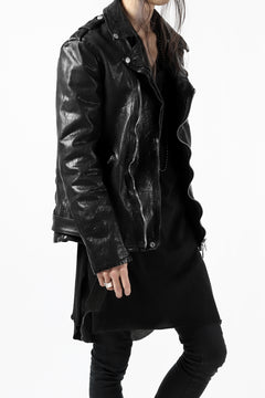 Load image into Gallery viewer, ISAMU KATAYAMA BACKLASH DOUBLE BREASTED JACKET / DOUBLE-SHOULDER OBJECT DYED (BLACK)