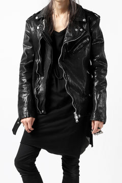 Load image into Gallery viewer, ISAMU KATAYAMA BACKLASH DOUBLE BREASTED JACKET / DOUBLE-SHOULDER OBJECT DYED (BLACK)